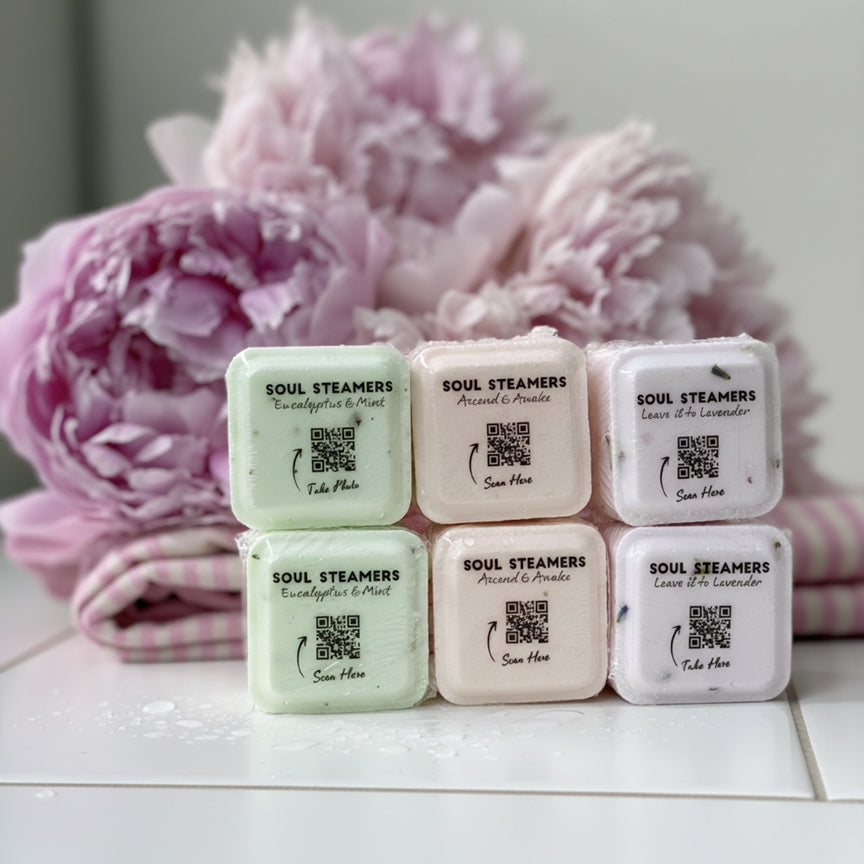 Best Aromatherapy Shower Steamers - XL Essential Oil Cubes | Soul Balm Sisters