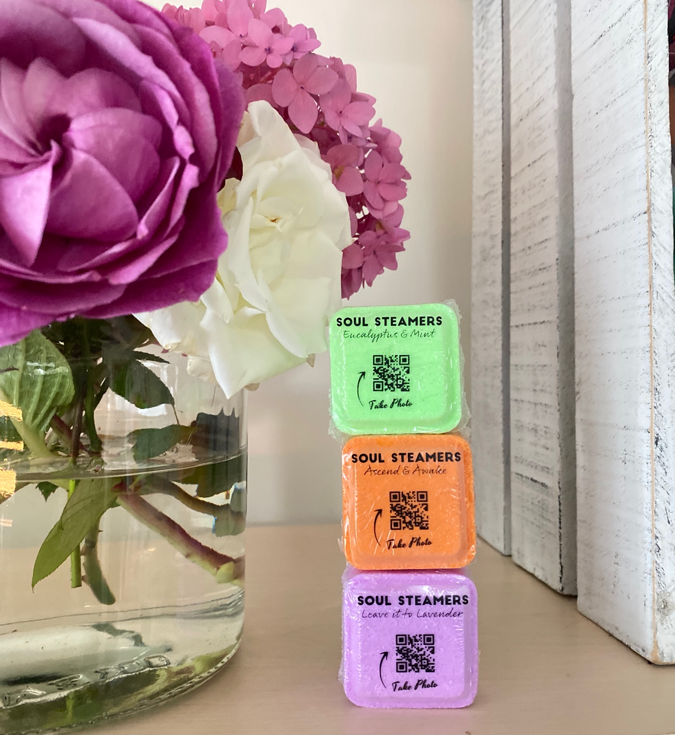 Best Aromatherapy Shower Steamers - XL Essential Oil Cubes | Soul Balm Sisters